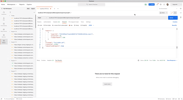 Scroll and screenshot mechanism demo Scroll and screenshot demo